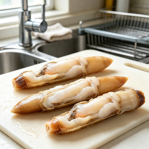 Fresh Peeled Razor Clam Meat