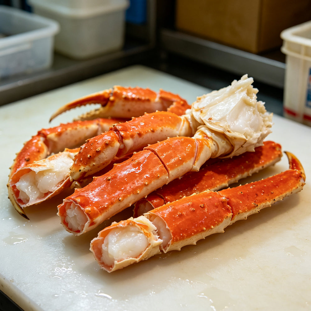 Fresh Crab Legs On Ice