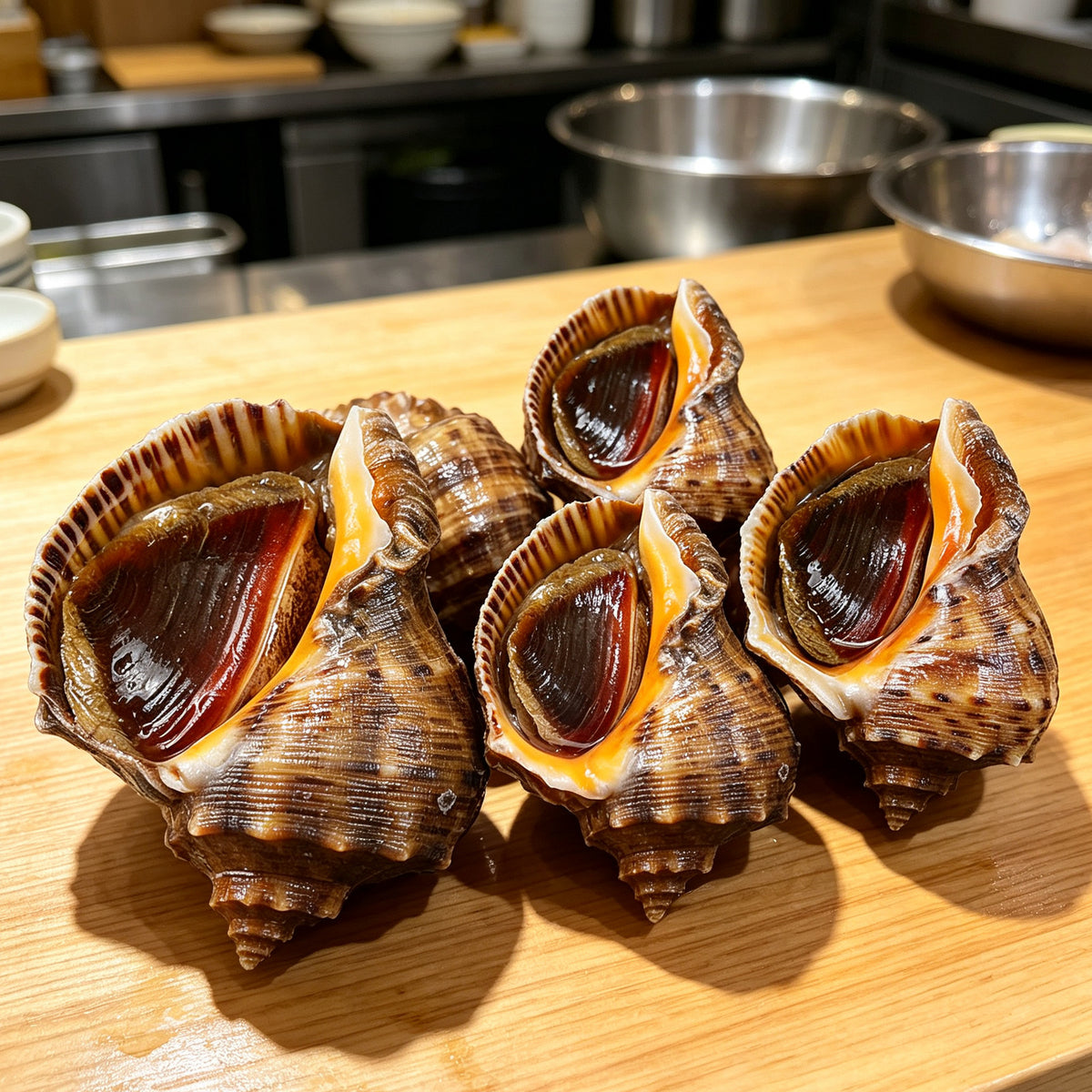 Fresh Sea Snails In Shells